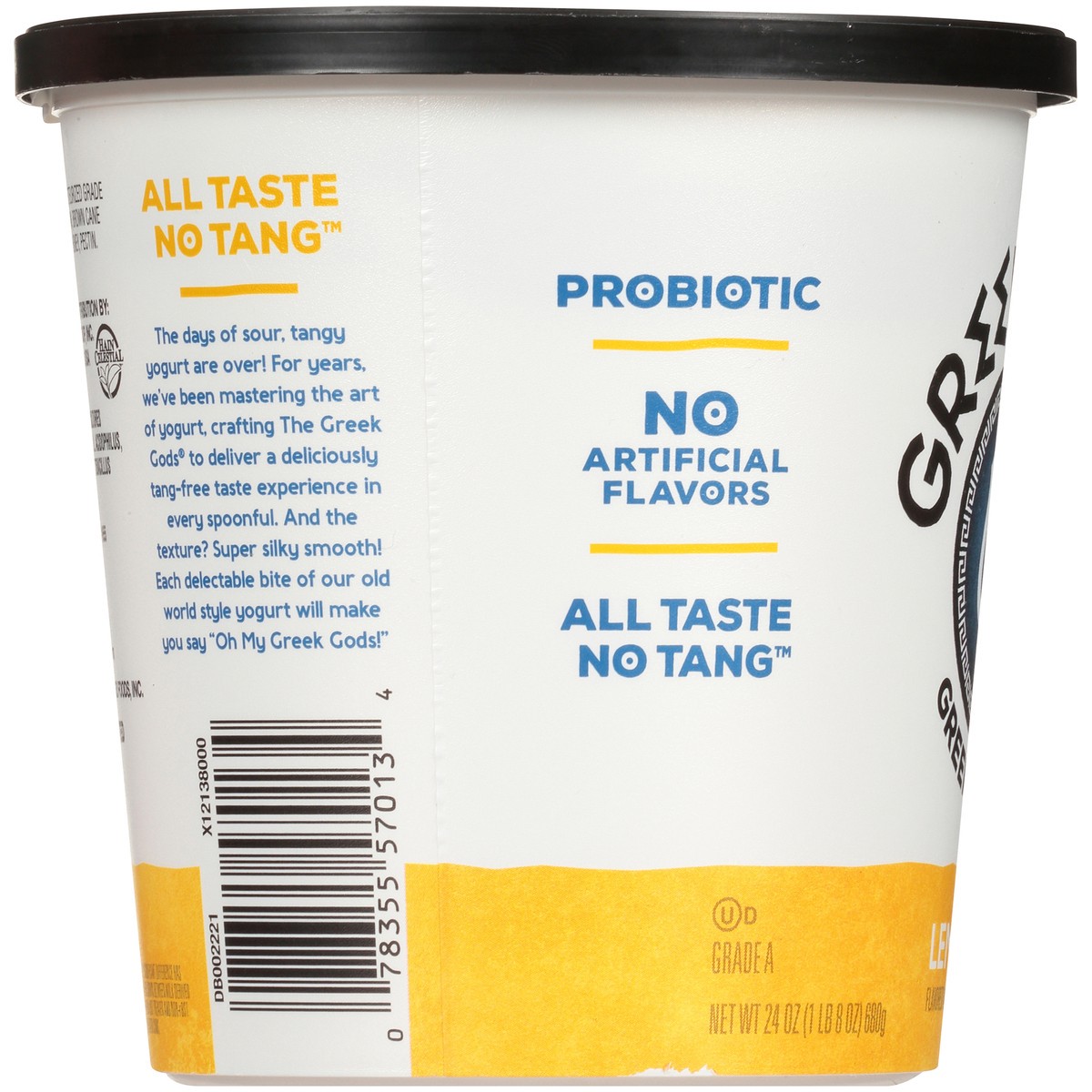 slide 8 of 10, The Greek Gods Greek Gods Honey Lemon Yogurt, 24 oz