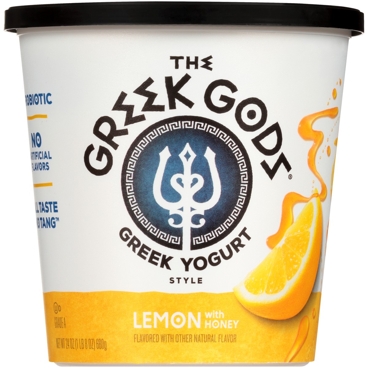 slide 1 of 10, The Greek Gods Greek Gods Honey Lemon Yogurt, 24 oz