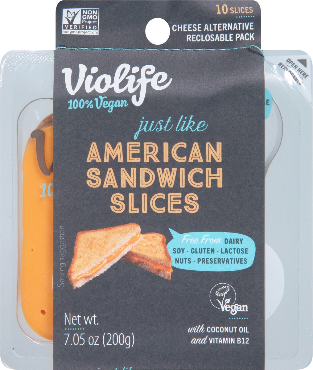 slide 7 of 9, Violife Just like American Cheese Slices, Dairy-Free Vegan, Plastic Pack - 7.05 oz, 7.05 oz