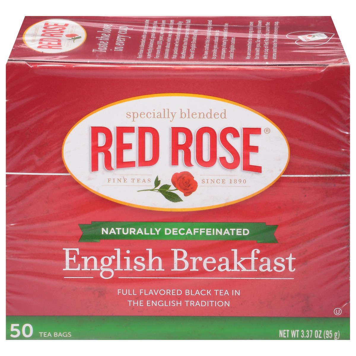 slide 5 of 13, Red Rose Tea Tea Bags English Breakfast Black Tea 50 ea, 50 ct