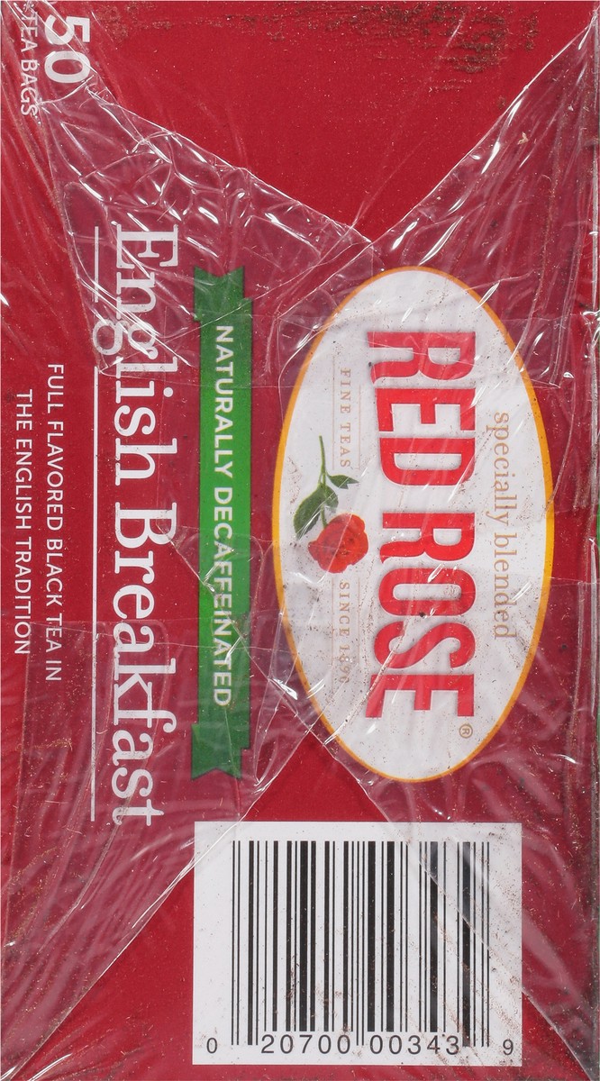slide 6 of 13, Red Rose Tea Tea Bags English Breakfast Black Tea 50 ea, 50 ct