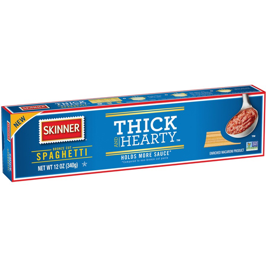 slide 2 of 8, Skinner Thick & Hearty Spaghetti, 12 oz