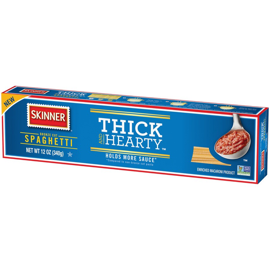 slide 3 of 8, Skinner Thick & Hearty Spaghetti, 12 oz