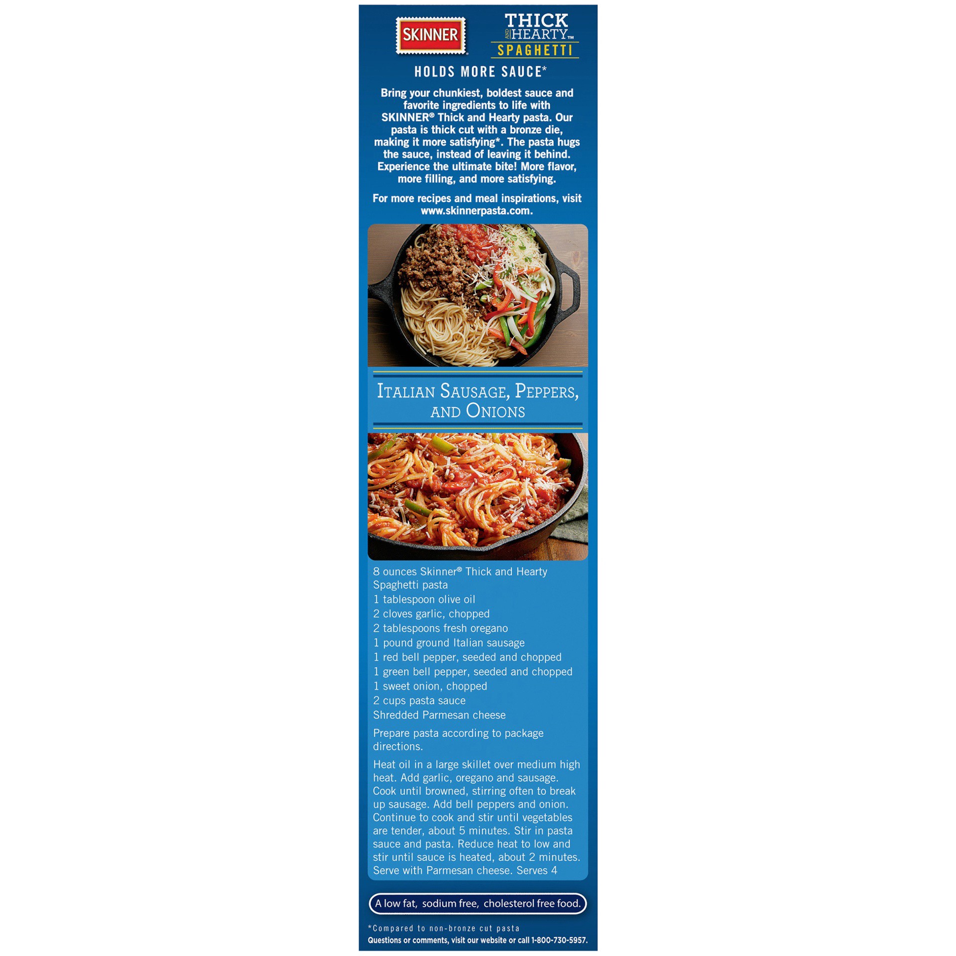 slide 6 of 8, Skinner Thick & Hearty Spaghetti, 12 oz