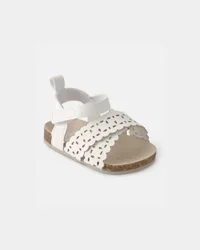 Carter's Baby Girl Floral Sandals - White - Size 0