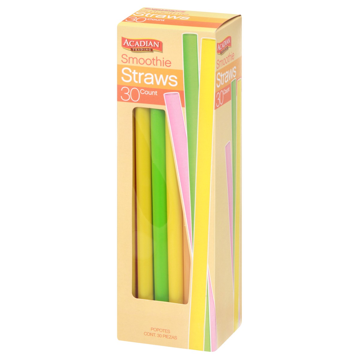 slide 5 of 8, Acadian Trading Smoothie Straws 30 ea, 30 ct