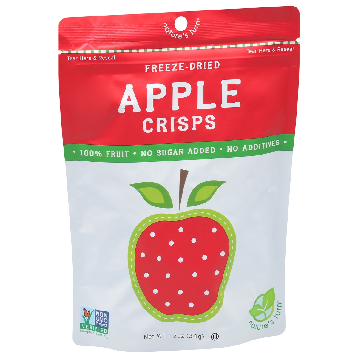slide 4 of 4, Nature's Turn Freeze-Dried Apple Crisps 1.2 oz, 1.2 oz