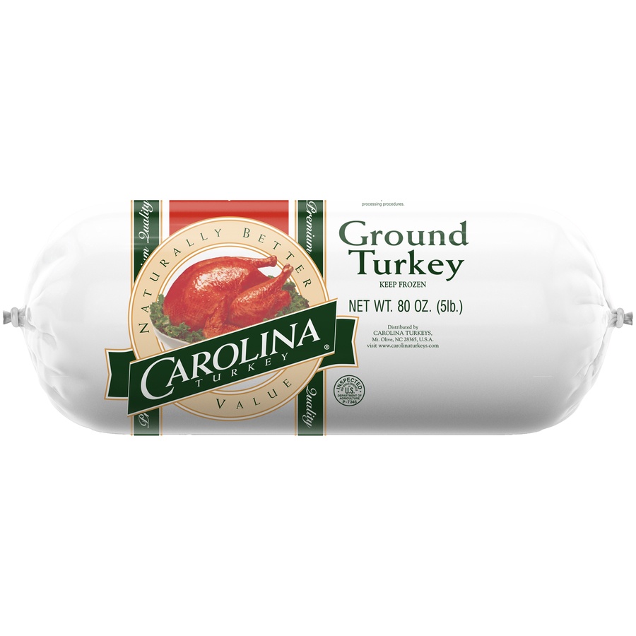 slide 1 of 7, Carolina Turkey Ground Turkey (Bulk), 80 oz / 5 Lb