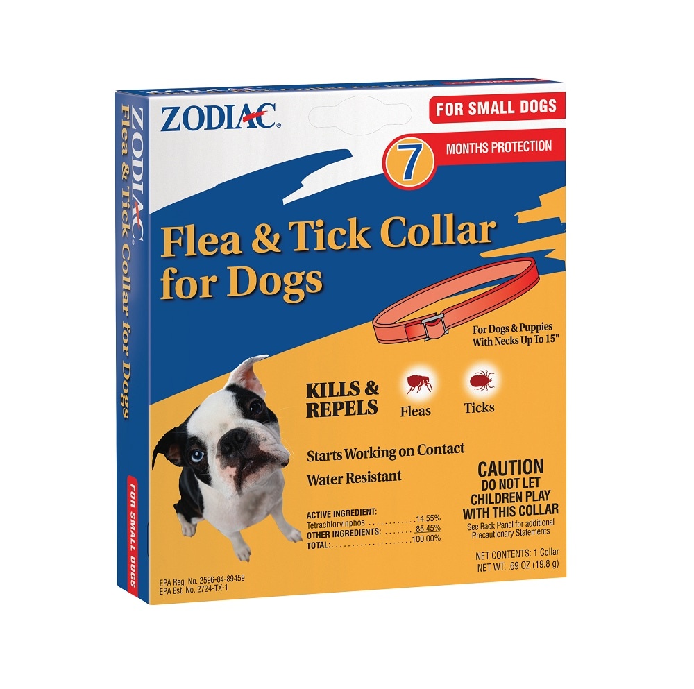 slide 1 of 1, Zodiac Flea And Tick Collar Small Dogs, SM
