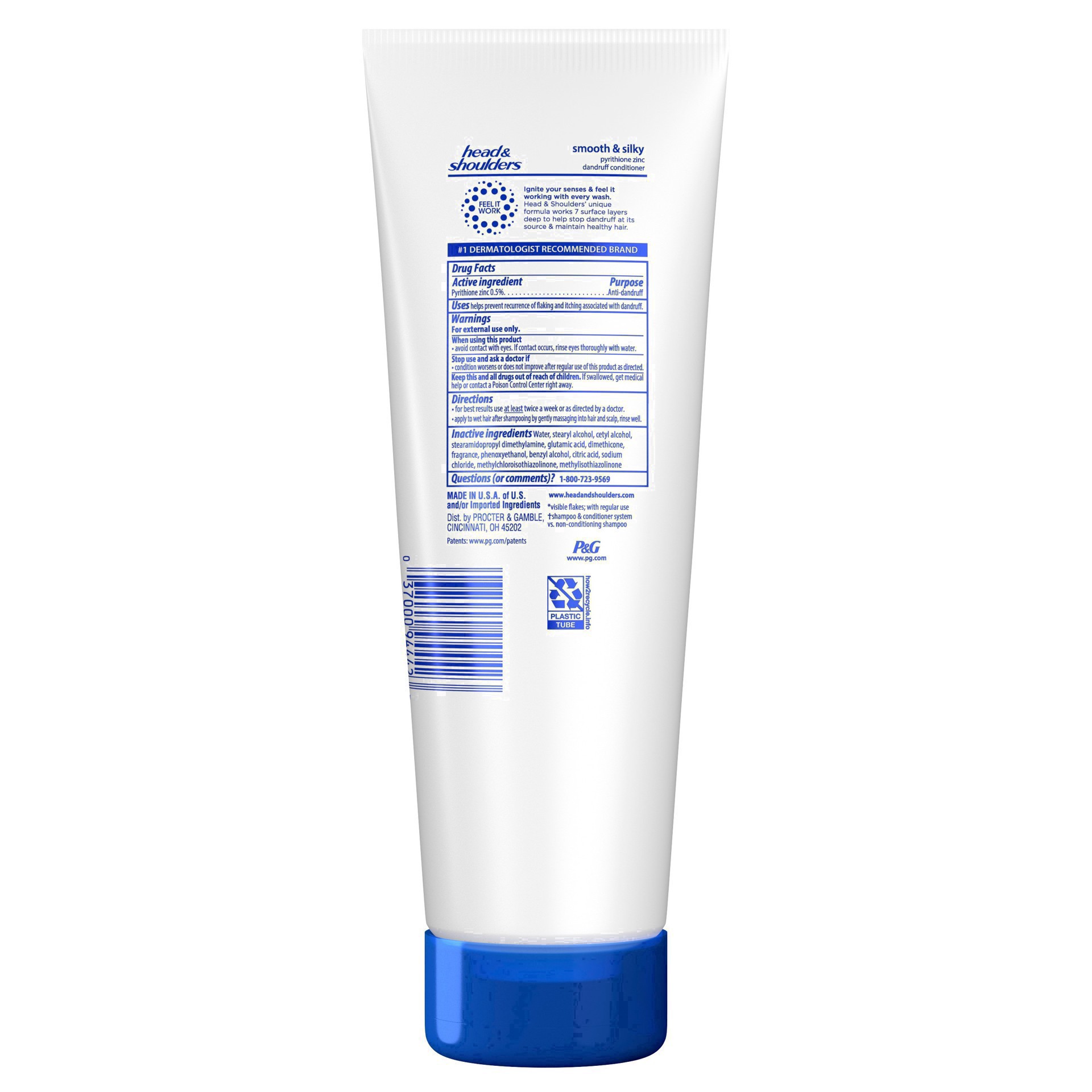 slide 55 of 88, Head & Shoulders Head and Shoulders Dandruff Conditioner, Anti-Dandruff Treatment, Smooth and Silky for Daily Use, Paraben Free, 10.6 oz, 10.6 fl oz