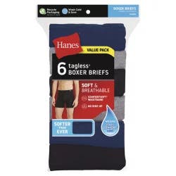 Hanes Men's ComfortSoft Waistband Boxer Briefs, Assorted, 2X-Large