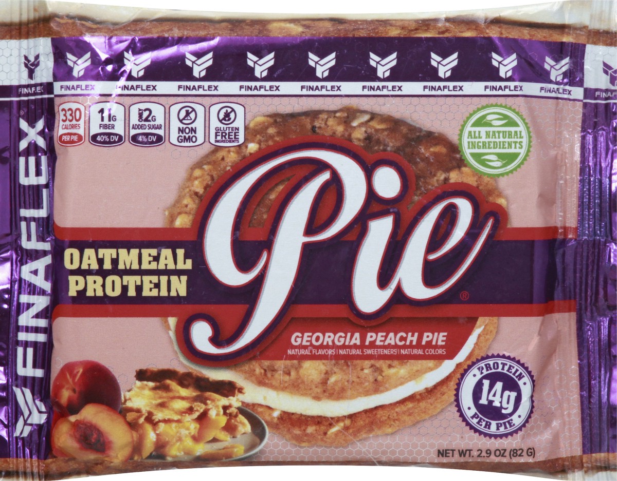 slide 1 of 13, FINAFLEX Georgia Peach Oatmeal Protein Pie 2.9 oz, 2.9 oz