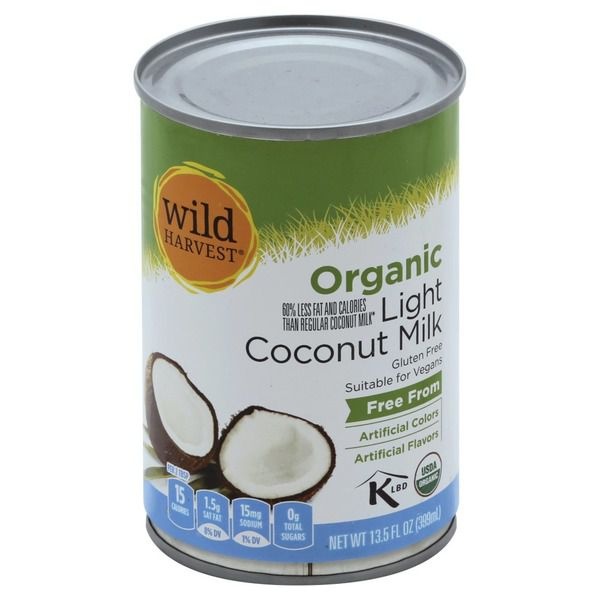 slide 1 of 1, Wild Harvest Coconut Milk, Light, Organic, 13.5 oz