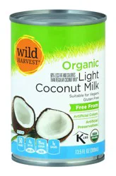 Wild Harvest Coconut Milk, Light, Organic