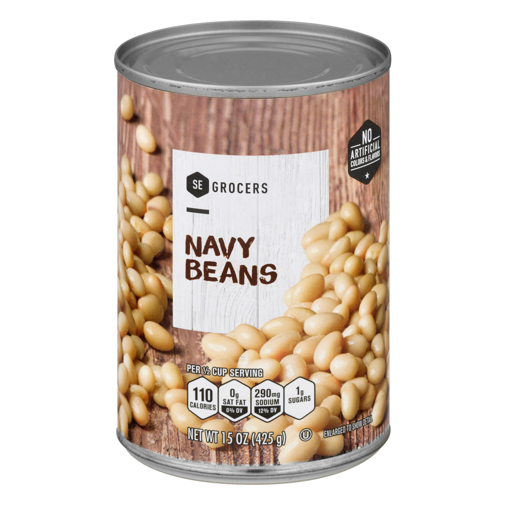 slide 1 of 1, SE Grocers Navy Beans, 15 oz