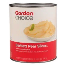 GFS Sliced Pears - 105 oz