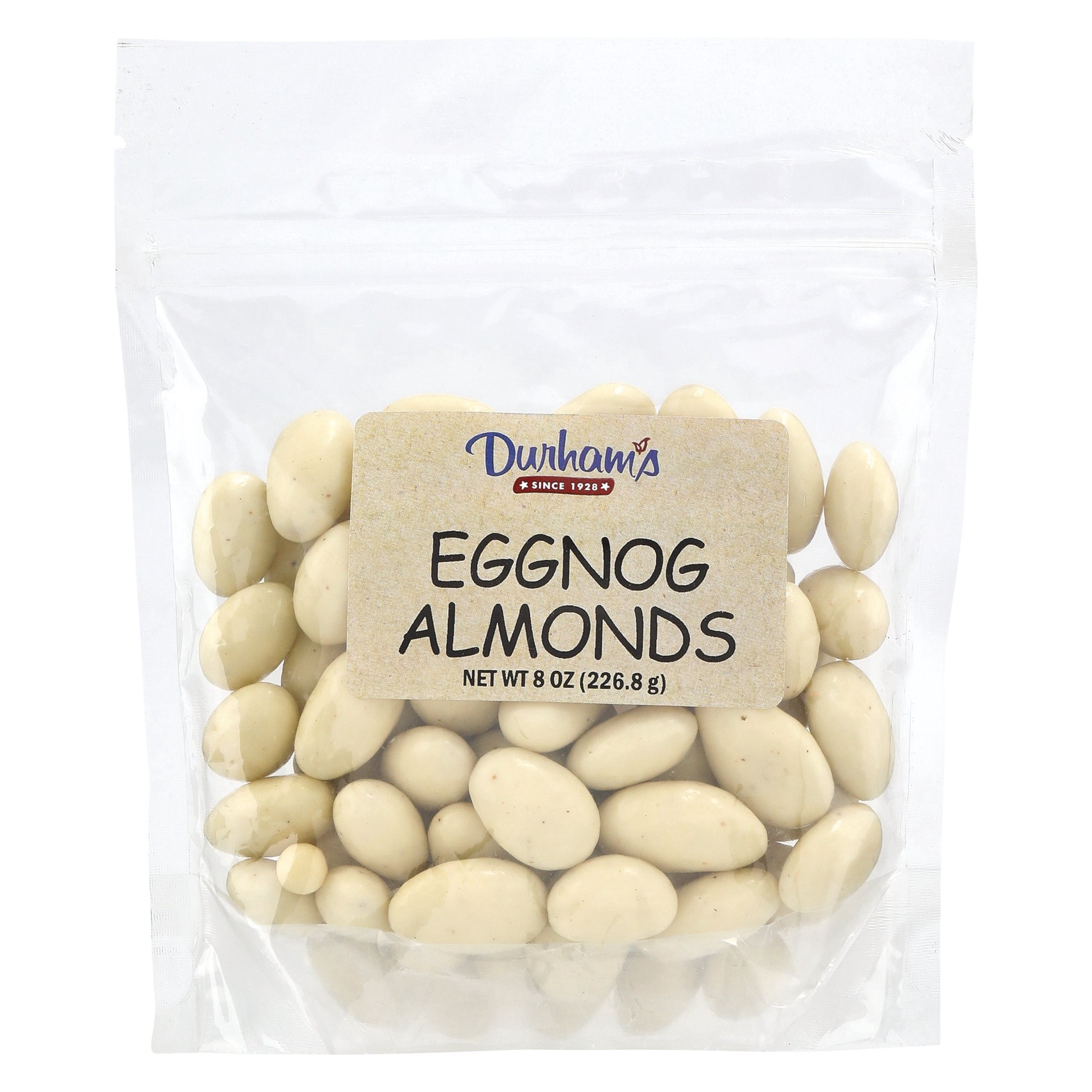 slide 1 of 1, Durham's Eggnog Almonds, 8 oz