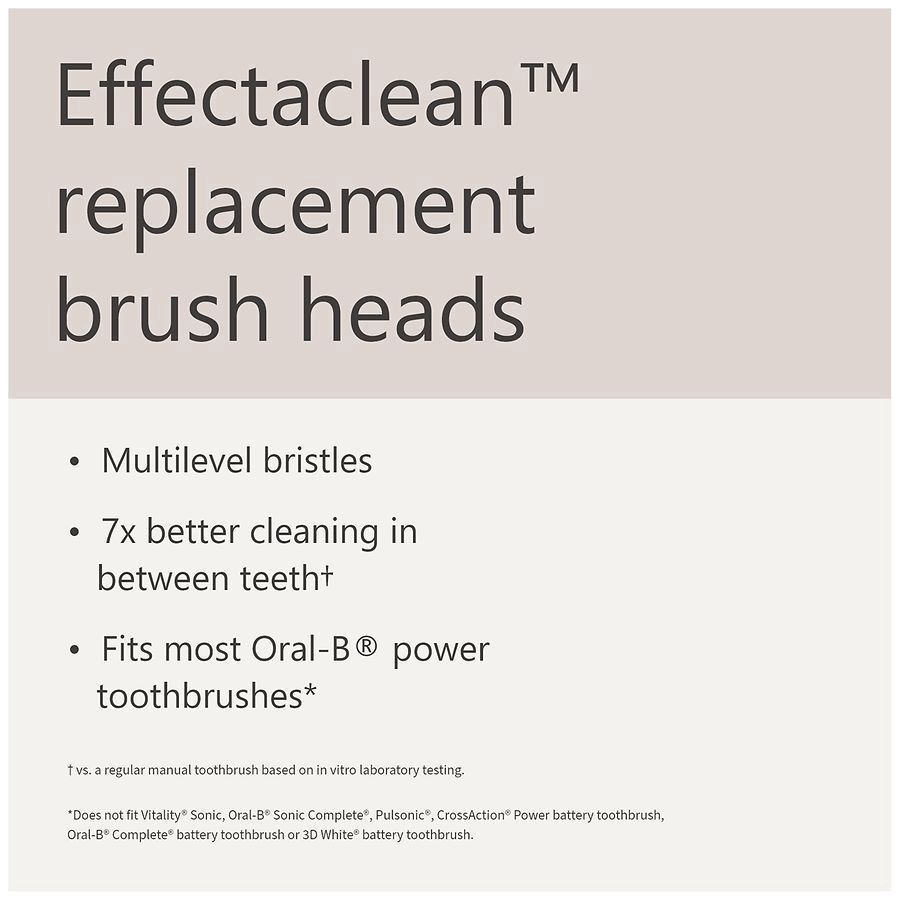slide 3 of 5, Walgreens Effecta Clean Replacement Brush Heads, 3 ct
