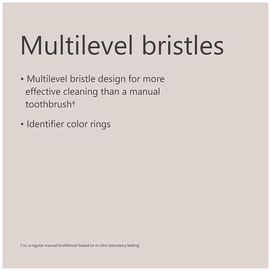 slide 2 of 5, Walgreens Effecta Clean Replacement Brush Heads, 3 ct