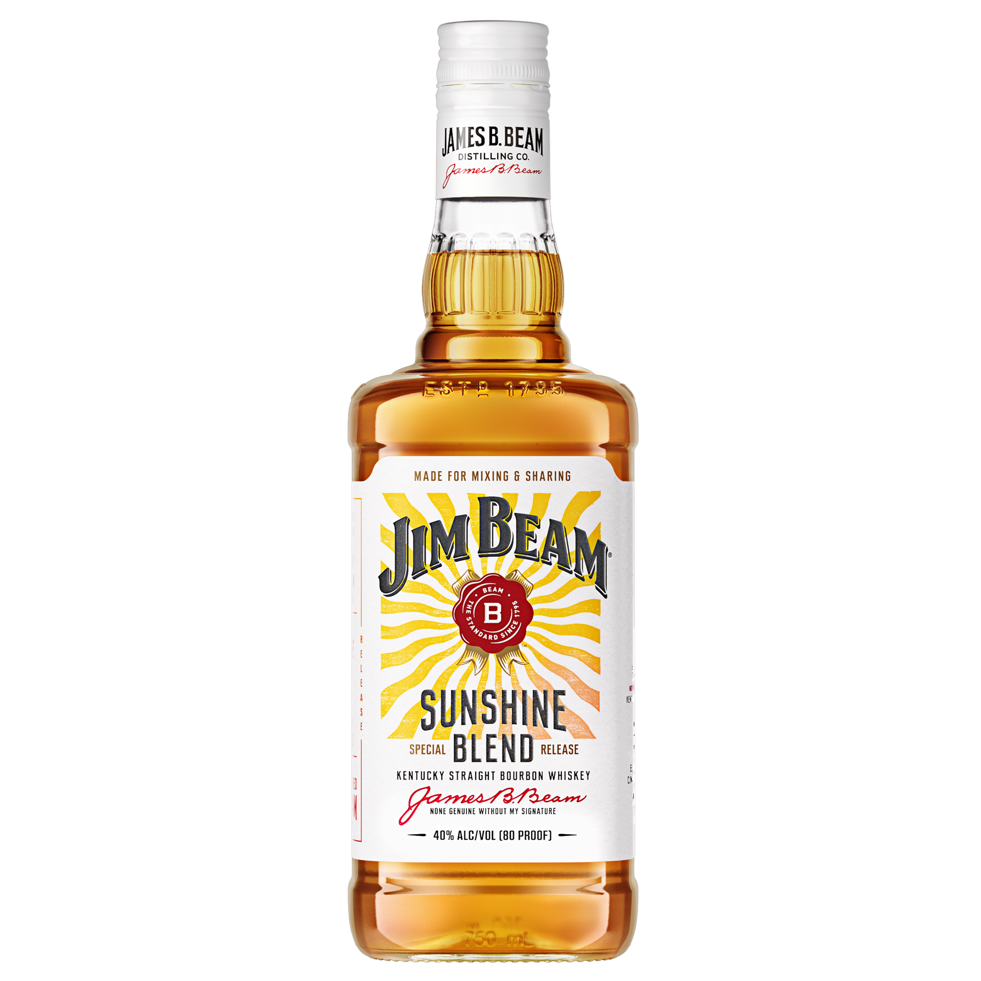slide 4 of 4, Jim Beam Sunshine Blend Bourbon Whiskey, 750 ml