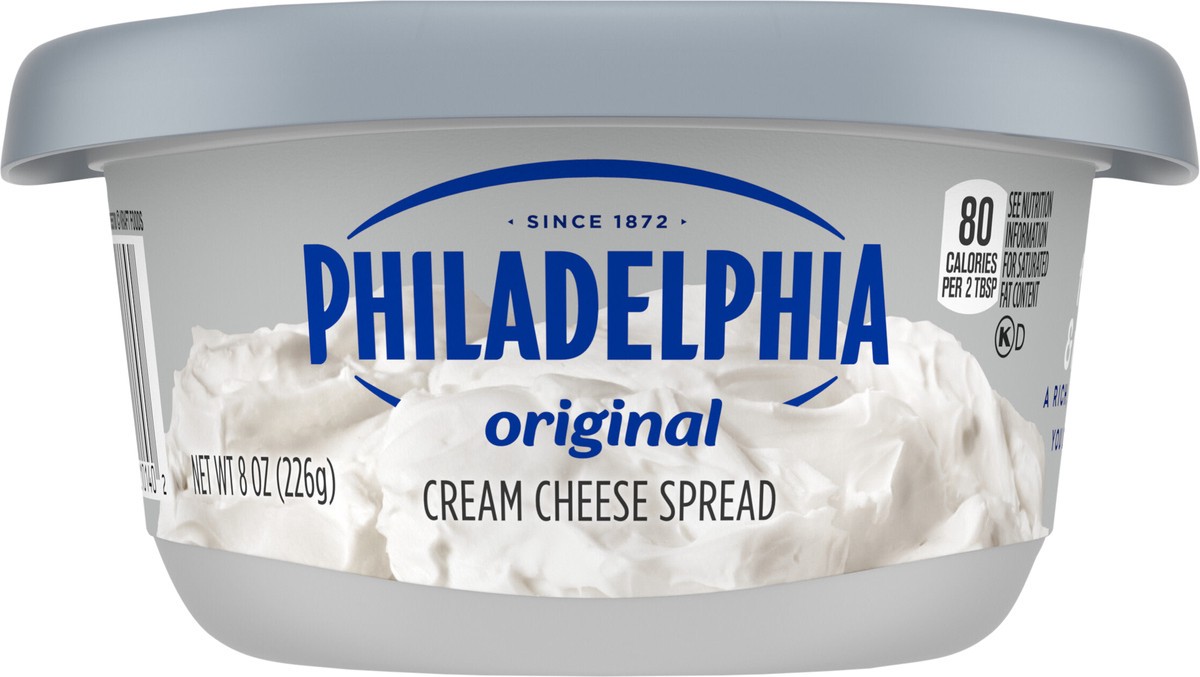 slide 2 of 9, Philadelphia Original Cream Cheese Spread, 8 oz Tub, 8 oz