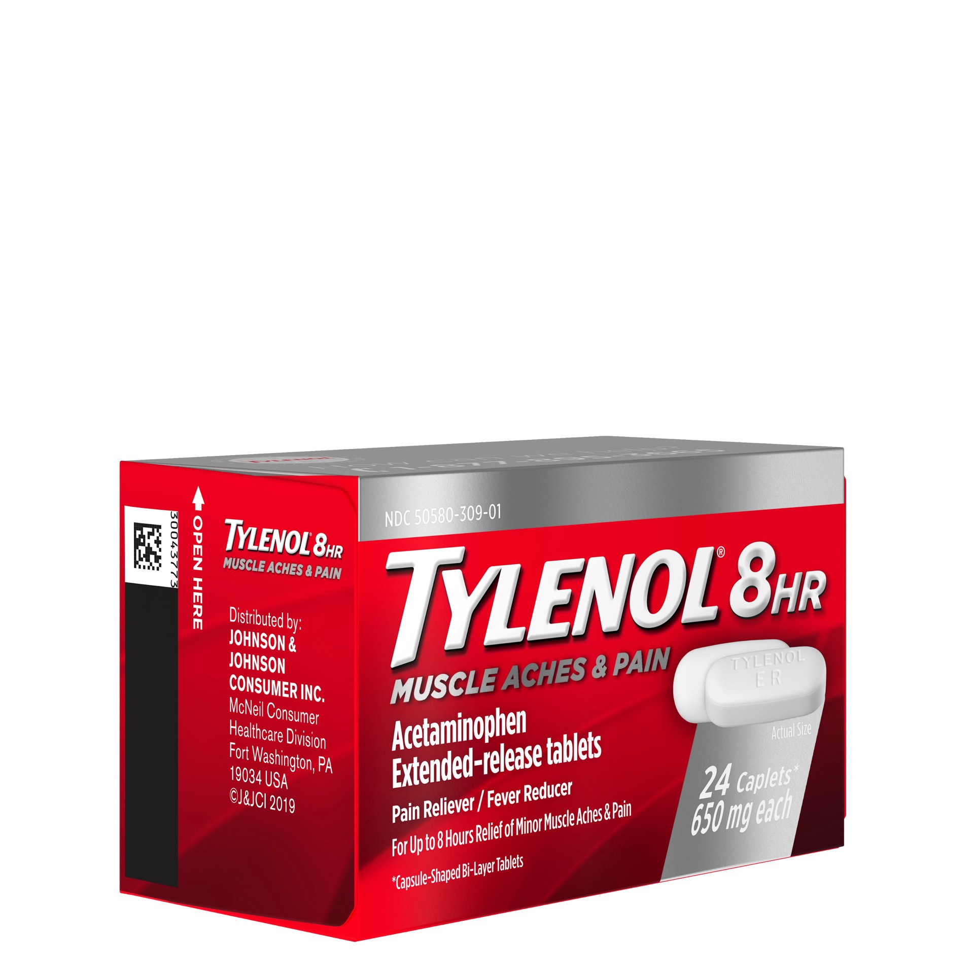 slide 4 of 9, Tylenol Muscle Aches & Pain Tablets, 24 ct