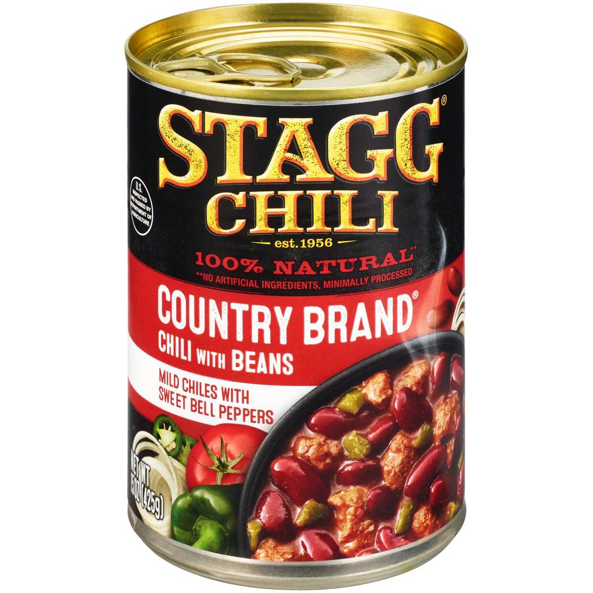 slide 1 of 6, Stagg Chili Country Brand Chili with Beans - 15oz, 15 oz