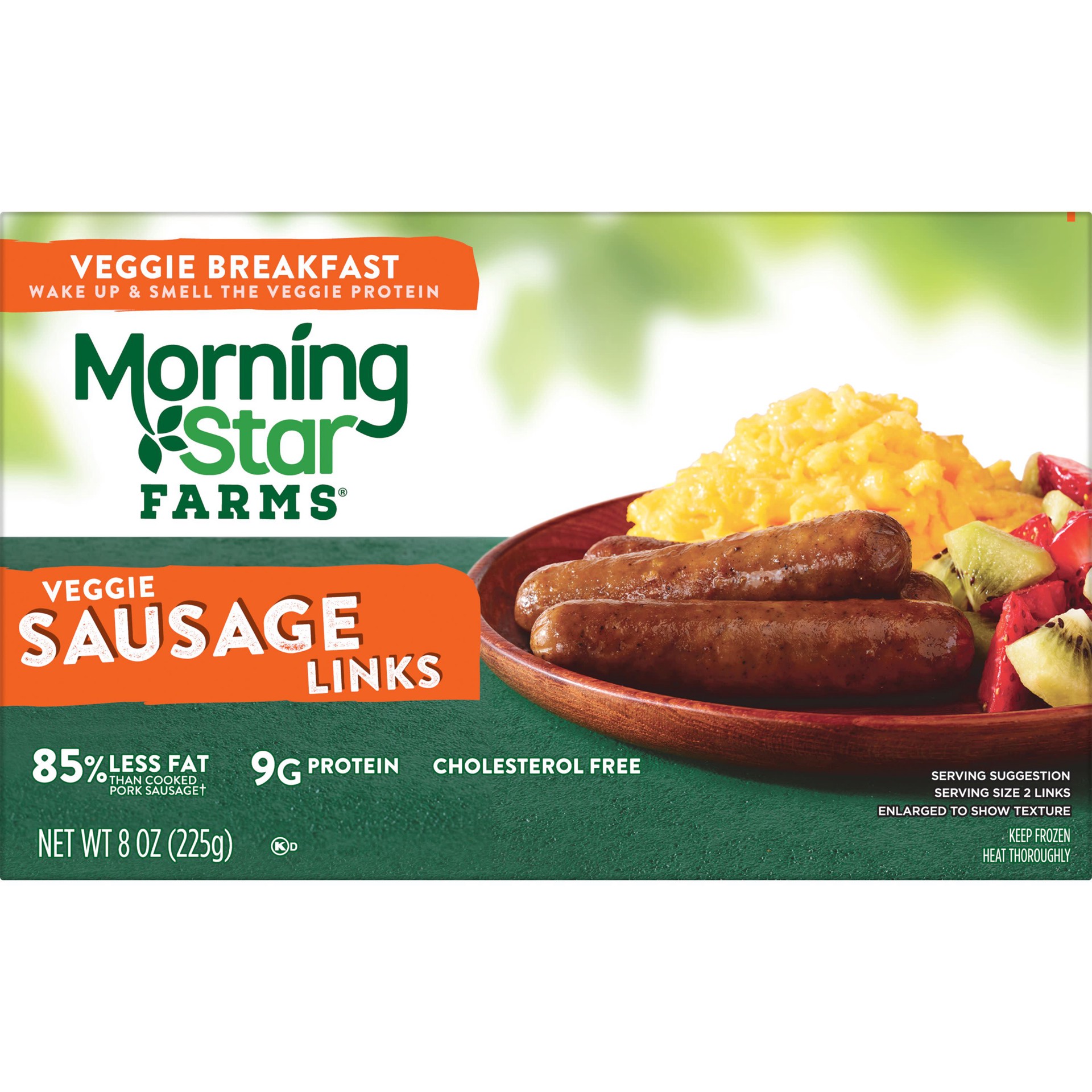 slide 3 of 5, MorningStar Farms Veggie Breakfast Meatless Sausage Links, Original, 8 oz, Frozen, 8 oz