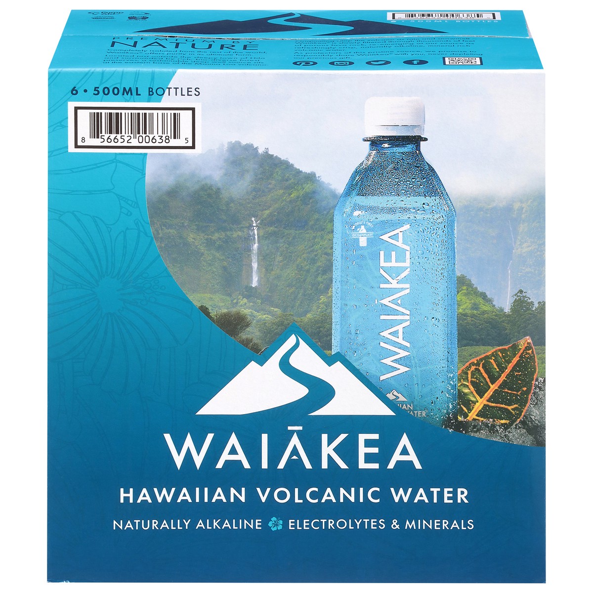 slide 2 of 4, Waiākea Hawaiian Volcanic Water 6 - 500 ml Bottles, 6 ct
