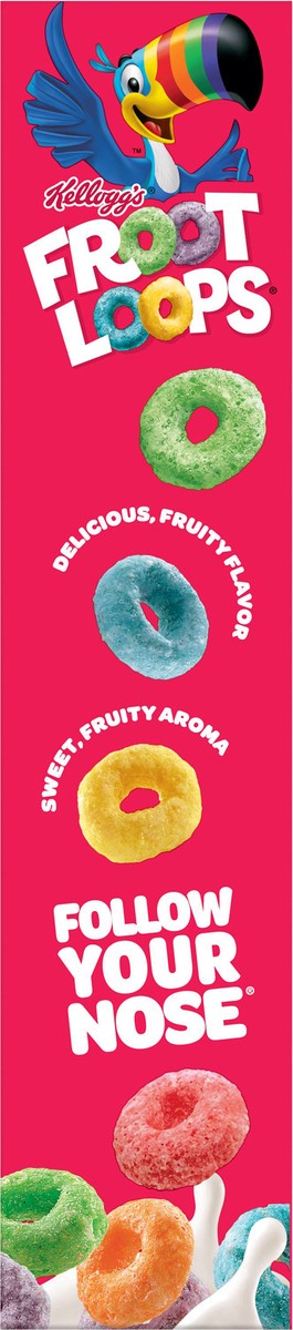 slide 9 of 12, Froot Loops Kellogg's Froot Loops Breakfast Cereal Original, Kids Cereal, 23 oz, 23 oz