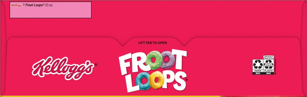 slide 4 of 12, Froot Loops Kellogg's Froot Loops Breakfast Cereal Original, Kids Cereal, 23 oz, 23 oz