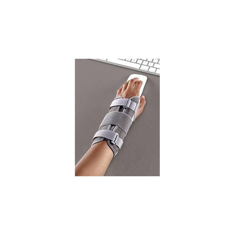 slide 2 of 5, Futuro Adjustable Deluxe Wrist Stablizer Grey Left Hand - Each, 1 ct