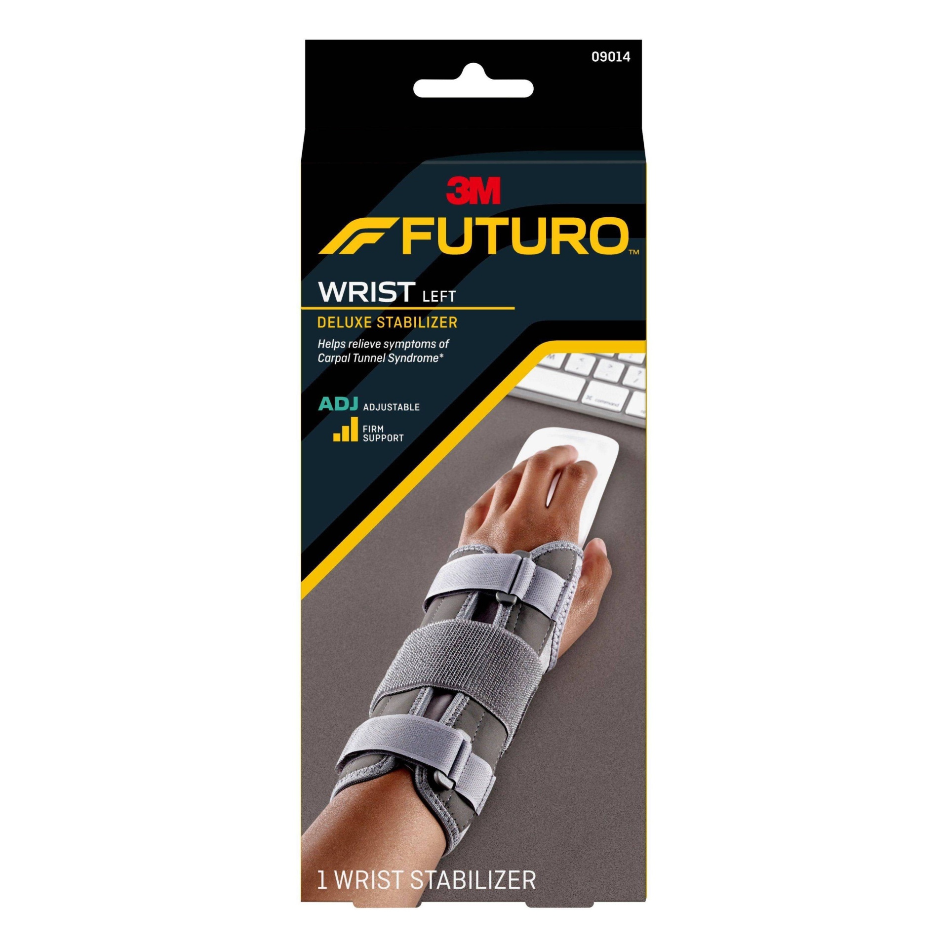 slide 1 of 1, Futuro Deluxe Wrist Stabilizer Left Hand, Adjustable, 1 ct