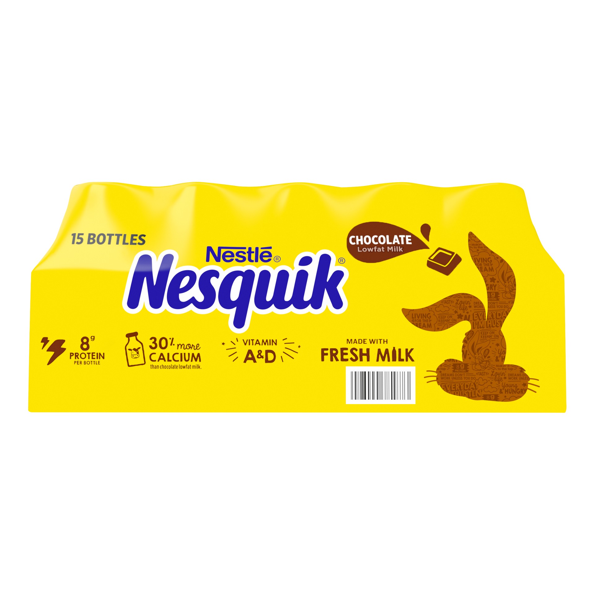 slide 3 of 9, Nesquik Chocolate Lowfat Milk, Ready to Drink, 15 ct; 8 fl oz