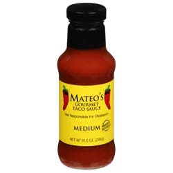 Mateo's Medium Gourmet Taco Sauce 10.5 oz