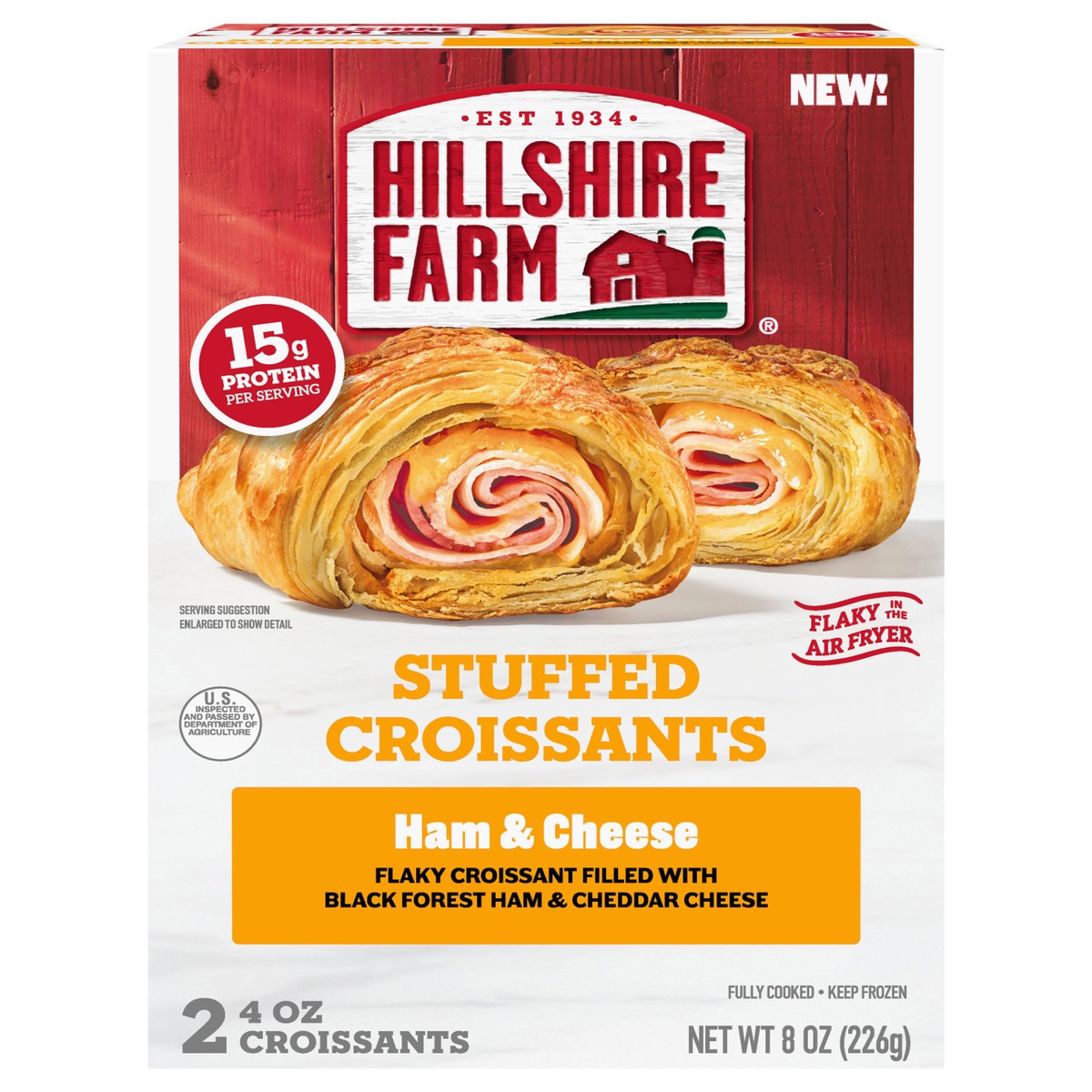slide 1 of 16, Hillshire Farm Ham & Cheese Stuffed Croissants, 2 ct, 2 ct