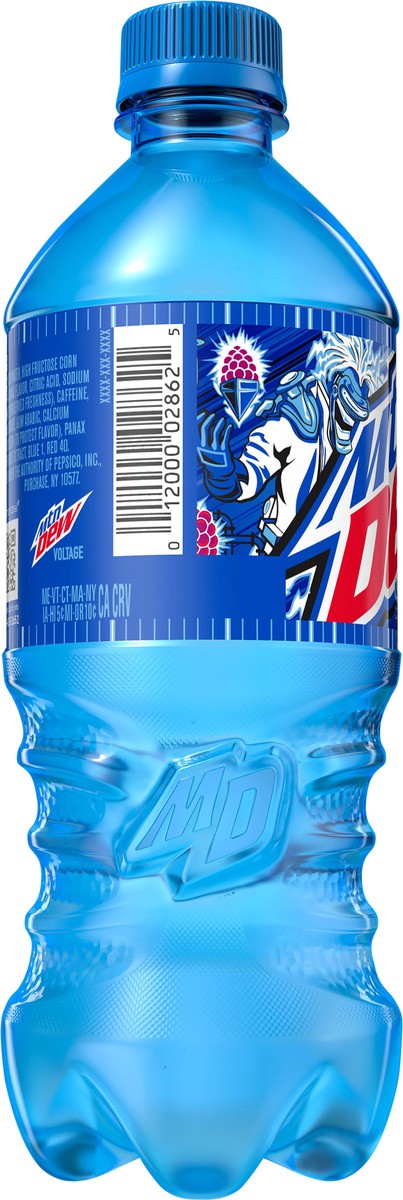 slide 4 of 4, Mountain Dew Voltage Dew Soda Charged With Raspberry Citrus And Ginseng Flavor 20 Fl Oz, 20 fl oz