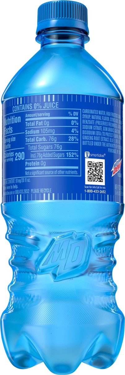 slide 3 of 4, Mountain Dew Voltage Dew Soda Charged With Raspberry Citrus And Ginseng Flavor 20 Fl Oz, 20 fl oz