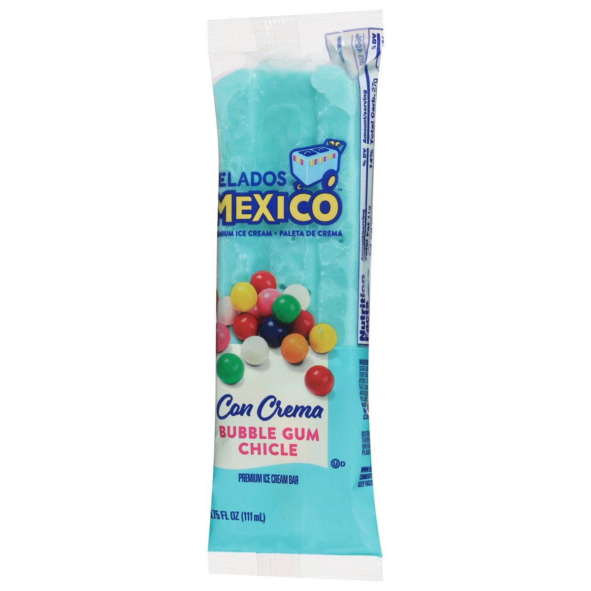 slide 4 of 9, Helados Mexico Premium Bubble Gum Chicle Ice Cream Bar 3.75 fl oz, 3.75 fl oz