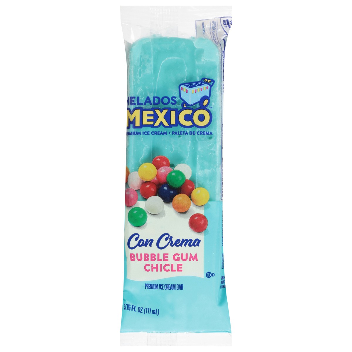 slide 1 of 9, Helados Mexico Premium Bubble Gum Chicle Ice Cream Bar 3.75 fl oz, 3.75 fl oz