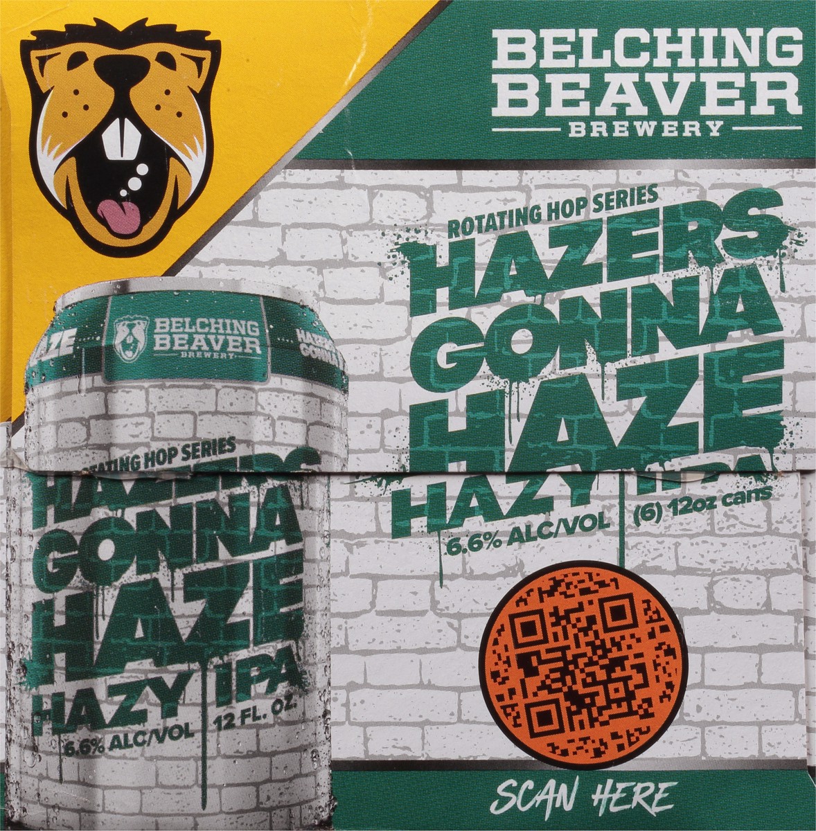 slide 5 of 9, Belching Beaver Brewery Hazy IPA Hazers Gonna Haze Beer 6 - 12 oz Cans, 6 ct; 12 oz