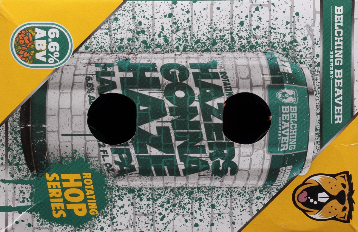 slide 6 of 9, Belching Beaver Brewery Hazy IPA Hazers Gonna Haze Beer 6 - 12 oz Cans, 6 ct; 12 oz