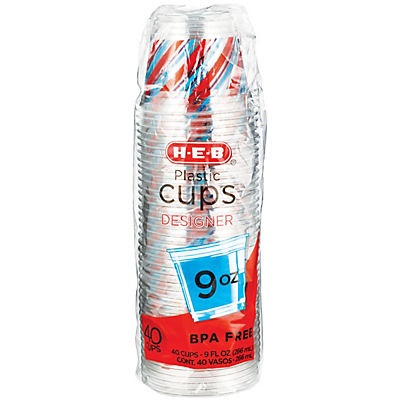 H-E-B 9 oz Clear Plastic Cups