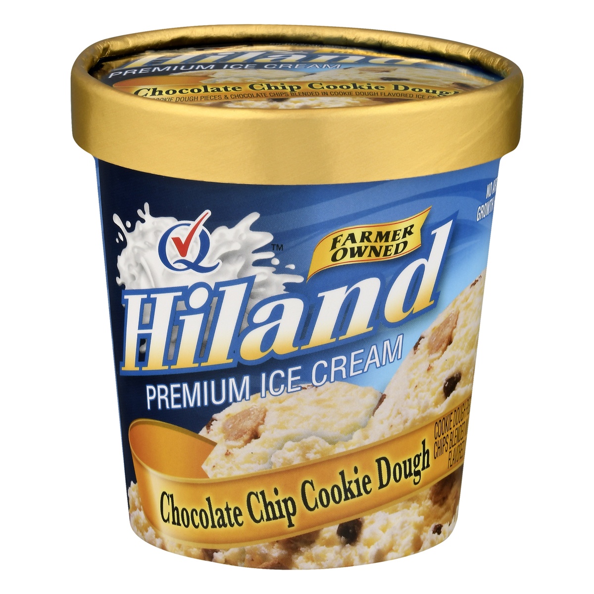 slide 1 of 10, Hiland Dairy Ice Cream Chocolate Chip Cookie Dough, 16 oz