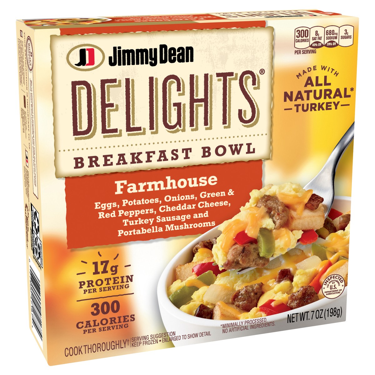 slide 9 of 12, Jimmy Dean Delights Farmhouse Breakfast Bowl, Frozen, 7 oz Bowl, 198.45 g