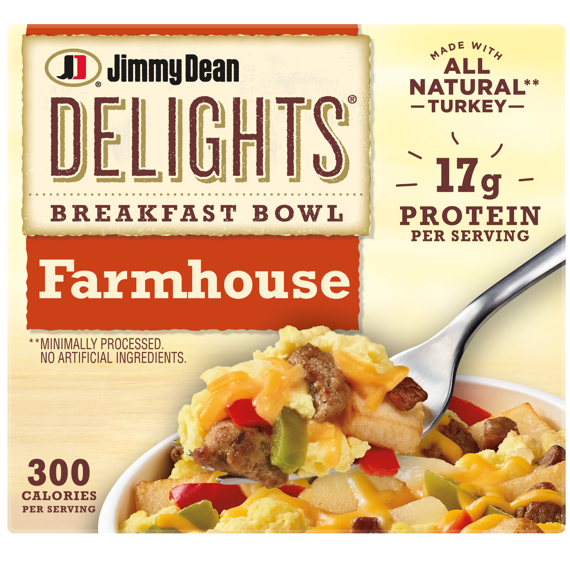 slide 1 of 12, Jimmy Dean Delights Farmhouse Breakfast Bowl, Frozen, 7 oz Bowl, 198.45 g