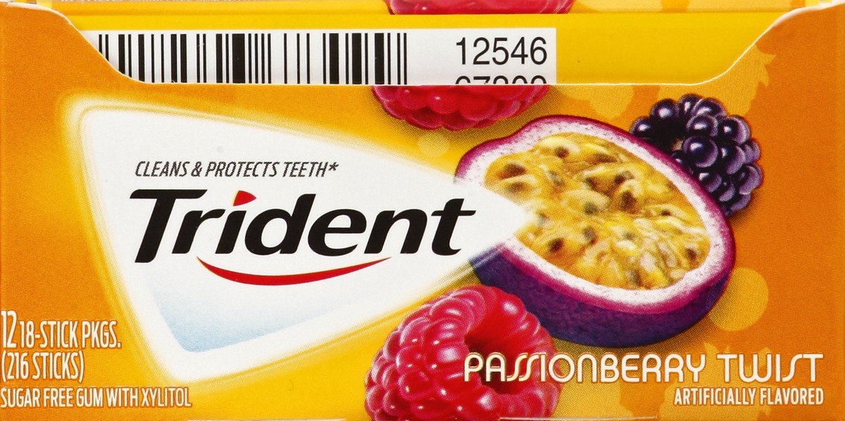 slide 6 of 6, Trident Gum 12 ea, 12 ct