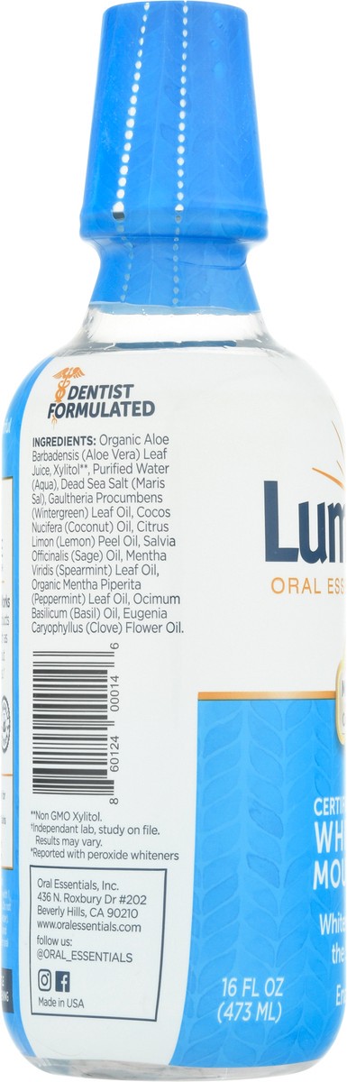 slide 3 of 11, Lumineux Oral Essentials Whitening Mouthwash 16 fl oz, 16 fl oz