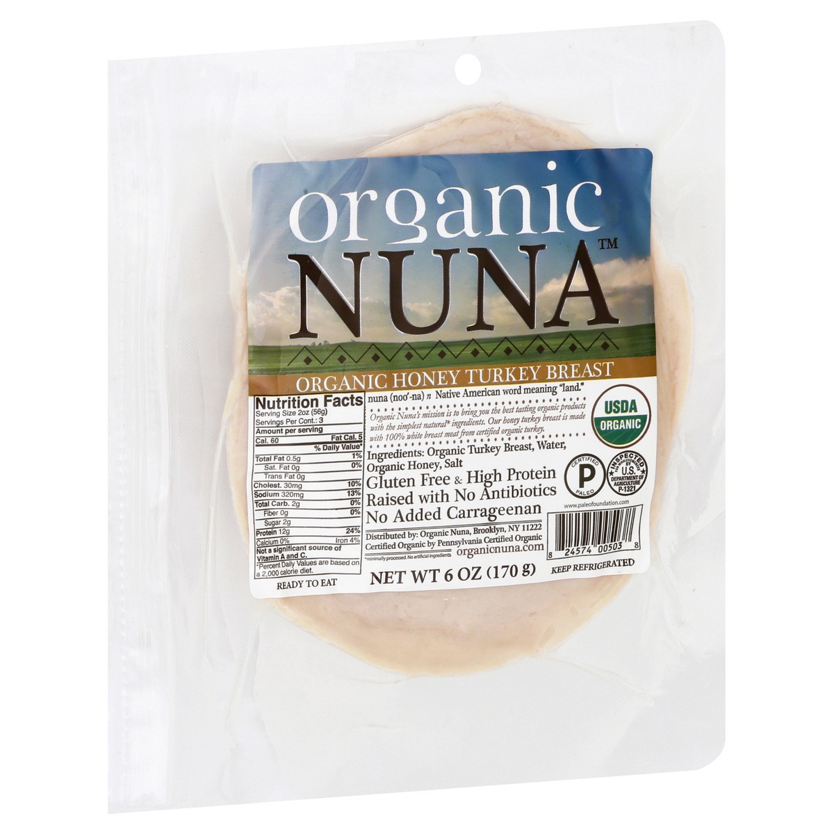 slide 6 of 10, Organic Nuna Honey Turkey Breast 6 oz, 6 oz