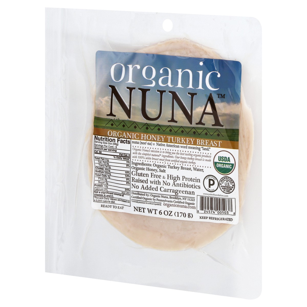 slide 4 of 10, Organic Nuna Honey Turkey Breast 6 oz, 6 oz